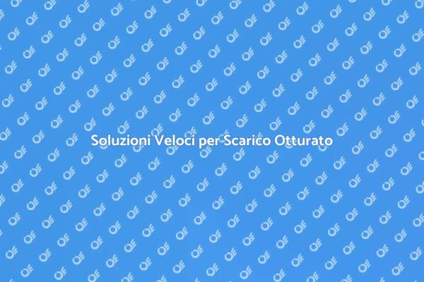 Risolvi Subito il Tuo Scarico Otturato