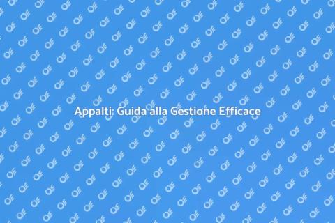 Gestire Appalti per Ristrutturazioni