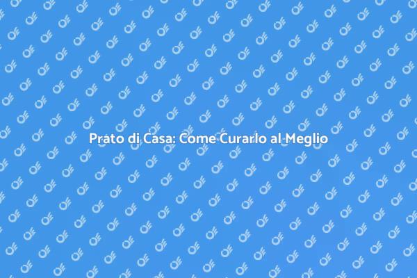 Guida alla Cura del Prato di Casa
