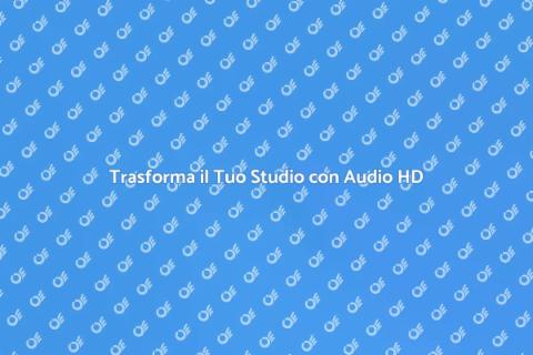 Sistema Audio di Qualità per Studio