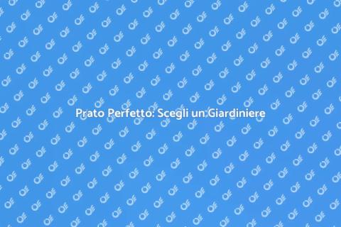 Giardiniere per Installare il Prato