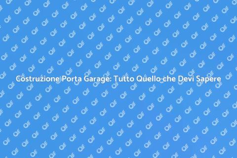 Costruire Porta Garage: Guida Pratica