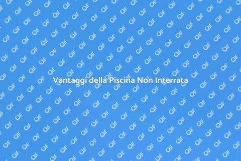 Piscina Non Interrata: Guida Completa