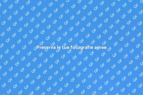 Archiviazione e backup fotografie aeree
