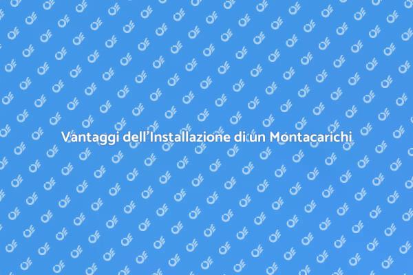 Montacarichi: Accessibilità e Comfort