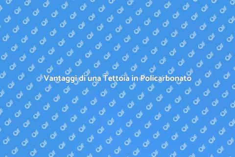Tettoia in Policarbonato per Giardino