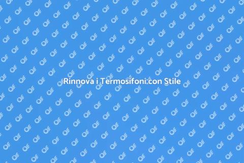 Dipingere i Termosifoni con Stile