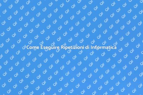 Ripetizioni di Informatica a Casa