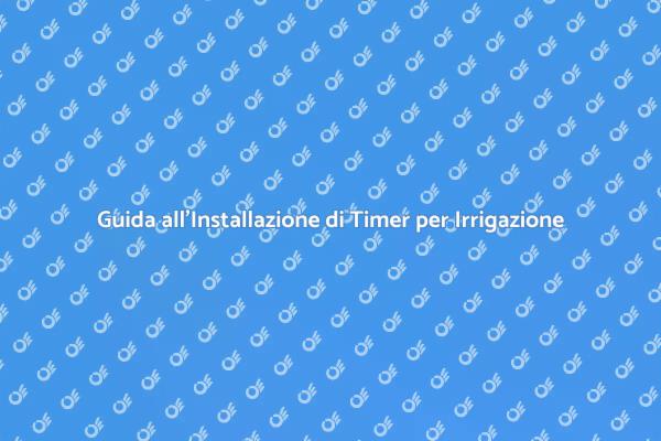 Ottimizza il Tuo Giardino con un Timer!
