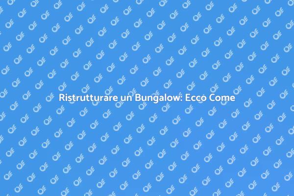 Espandi il Tuo Bungalow con Creatività