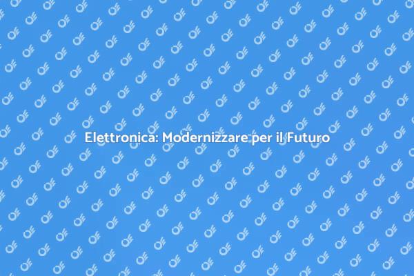 Futuro Sostenibile: Elettronica Moderna