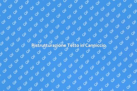 Manutenzione Tetto in Canniccio
