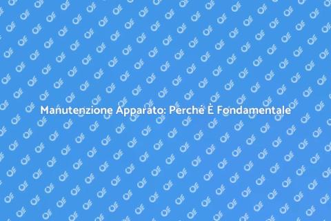 Manutenzione dell'Apparato: Guida Essenziale