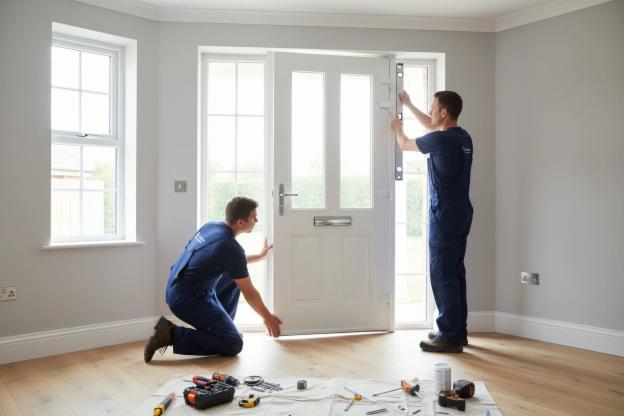 Installare porta in pvc