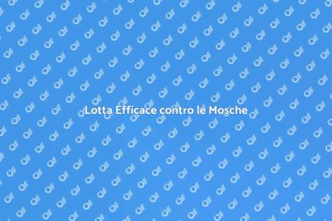 Disinfestare Aree Pubbliche dalle Mosche