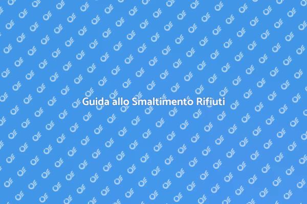 Smaltimento Rifiuti: Ecco Come Fare