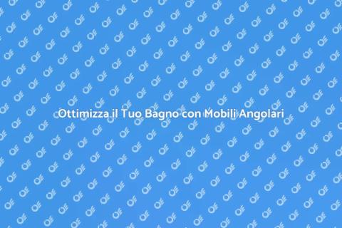Mobile ad Angolo per il Bagno
