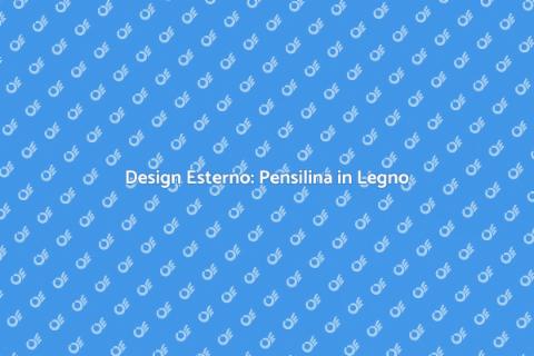 Pensilina in Legno Stile Industriale