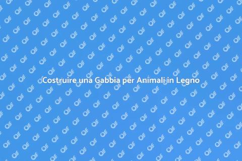 Gabbia per Animali sul Terrazzo in Legno