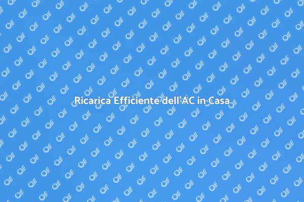 Ricarica AC: Comfort e Risparmio Energetico