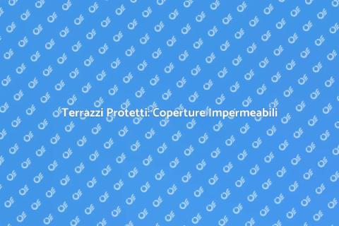 Copertura Terrazzi Resistente all'Acqua
