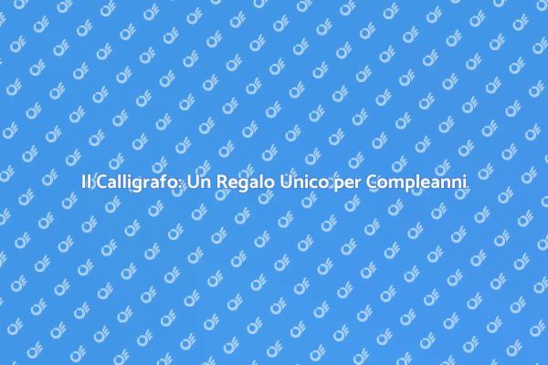 Calligrafia per Celebrazioni Indimenticabili