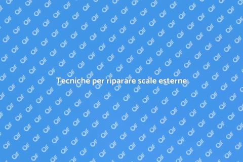Riparare una scala esterna con successo