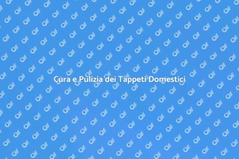 Manutenzione Tappeti Domestici Essenziale