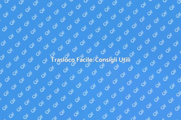Pianifica il Tuo Trasloco Interurbano