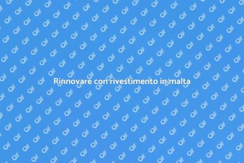 Rivestimento pareti con malta funzionale