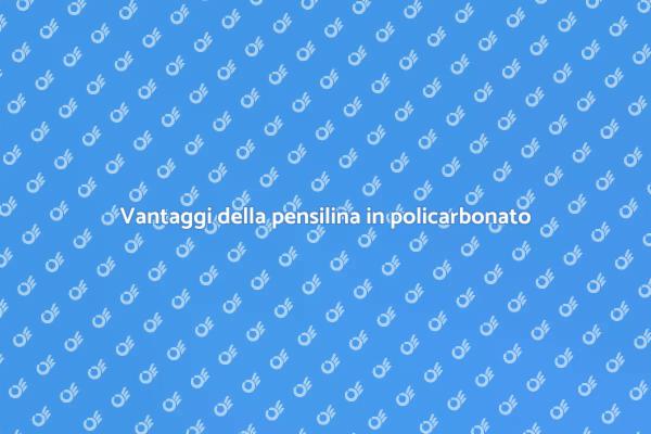 Scopri la pensilina in policarbonato
