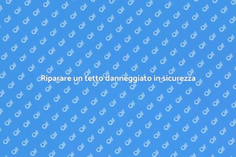 Riparazione tetto danneggiato acqua
