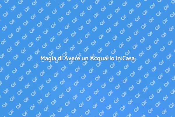 Acquario: Un Tocco di Serenità in Casa