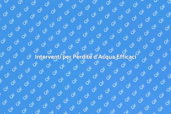 Perdita d'Acqua: Risolvila Subito!
