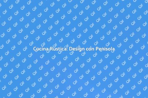 Cucina Rustica con Penisola: Magia