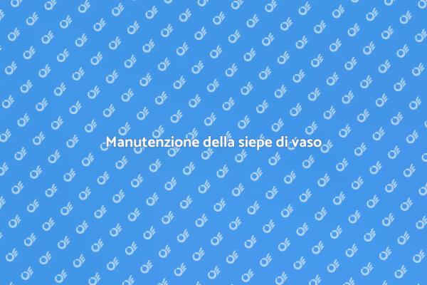 Come curare una siepe di vaso