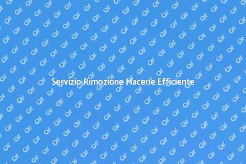 Rimozione Macerie: Trova il Servizio Giusto