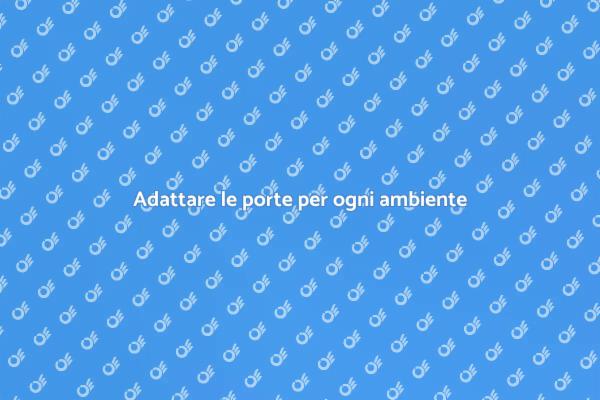 Stile e funzionalità nelle porte interne