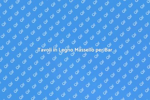 Tavoli Quadrati da Bar in Legno