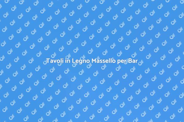 Arreda il Tuo Spazio con Tavoli in Legno