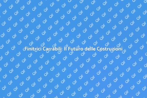 Finitrici Carrabili: Innovazioni e Vantaggi