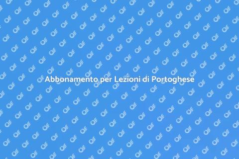 Impara il Portoghese con Abbonamento
