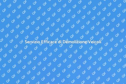 Demolizione Rapida di Veicoli Efficace