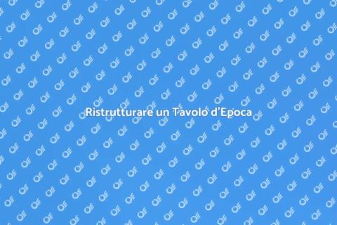 Recuperare un Tavolo Artigianale