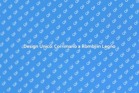 Corrimano in Legno a Rombi per Casa