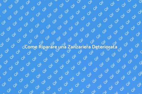 Ripristino Zanzariera Deteriorata