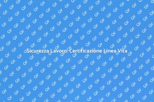Linea Vita: Sicurezza e Certificazione