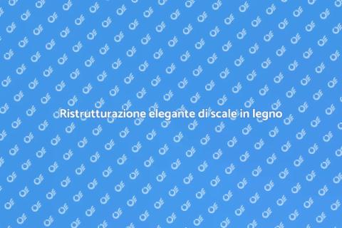 Ristrutturare scala interna in legno