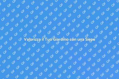 Installare una Siepe per il Giardino
