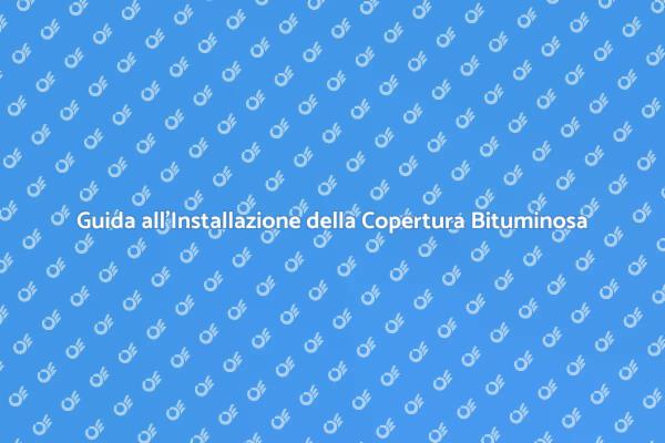 Installazione di Copertura Bituminosa